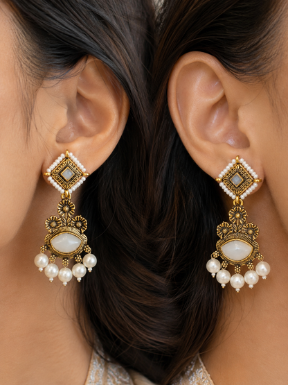 Pearl Blossom Heritage Earrings