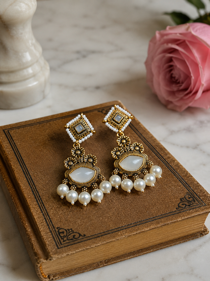 Pearl Blossom Heritage Earrings
