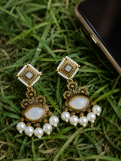 Pearl Blossom Heritage Earrings