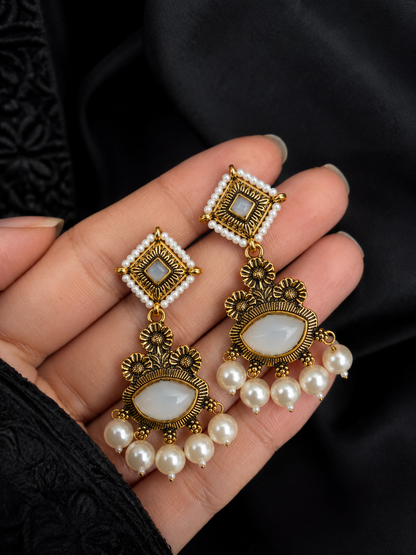 Pearl Blossom Heritage Earrings