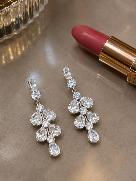 Celeste Crystal Cascade Earrings