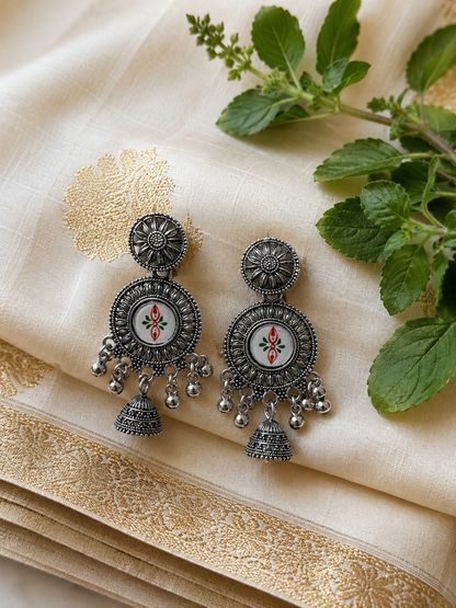 Madhubani Jhumki Earrings