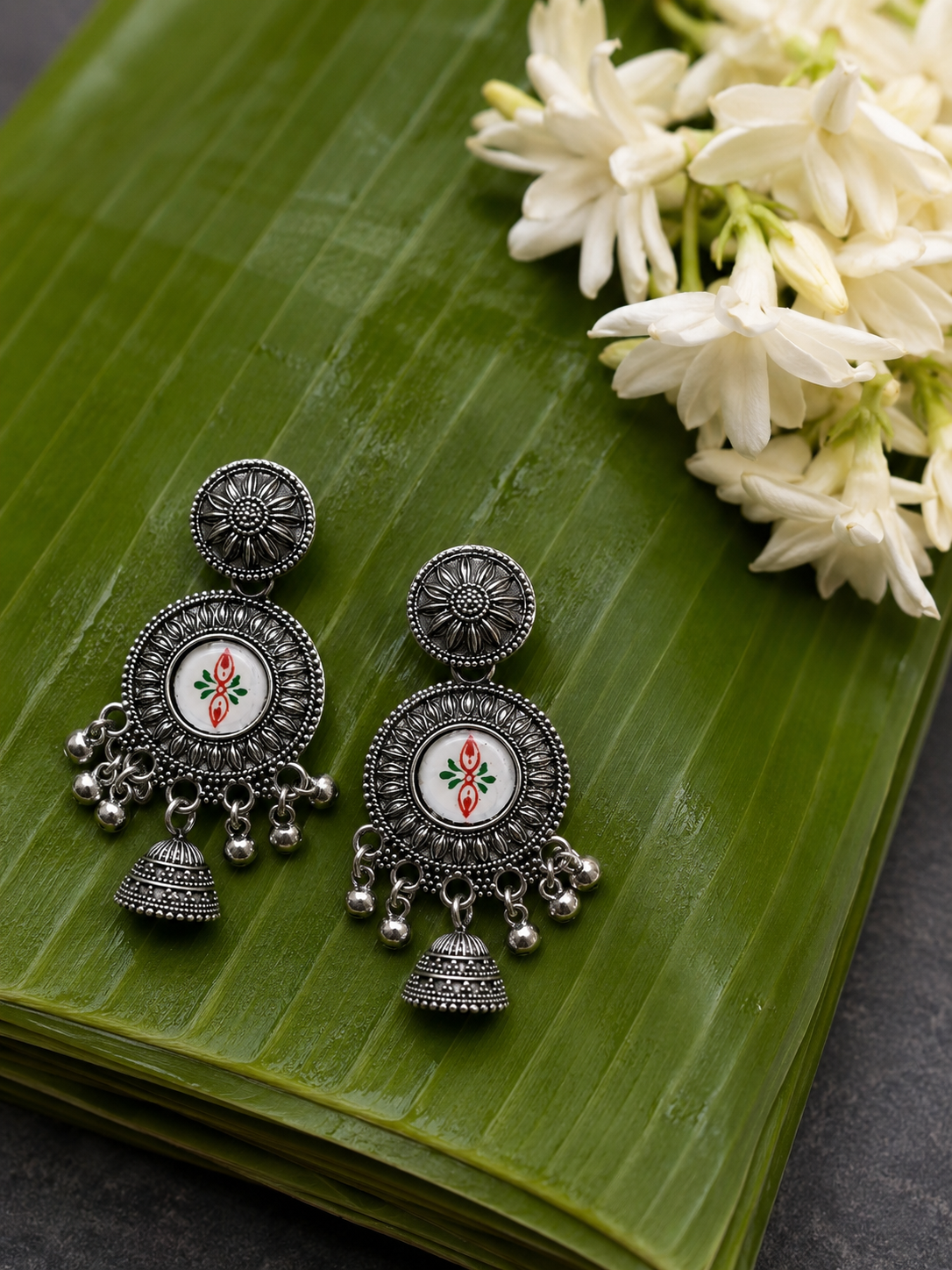 Madhubani Jhumki Earrings