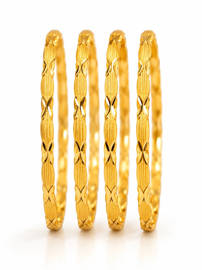 Swarique Shreya Gold Bangles (4 Bangles)