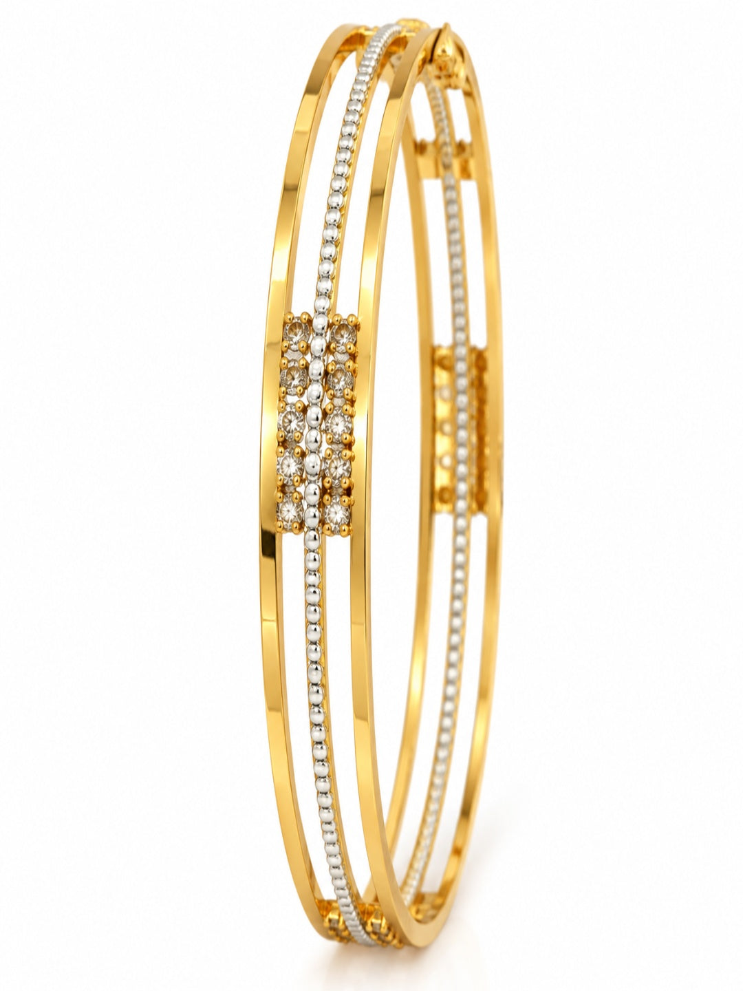 Swarique Rajvika Shringar AD stone Bangle Set (Set of 2)