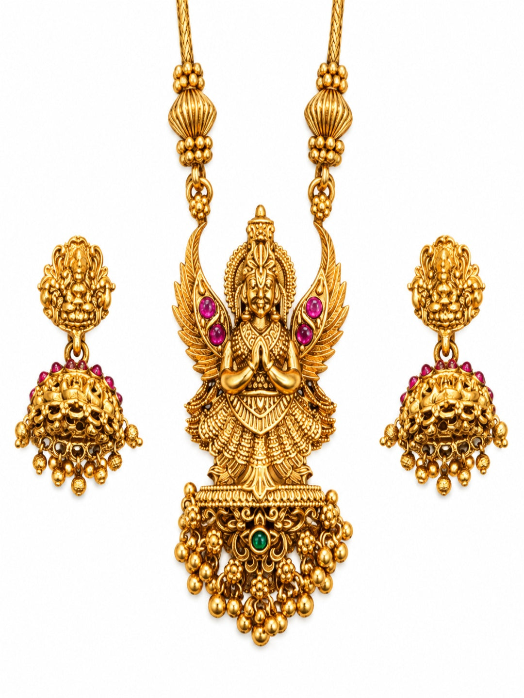 Swarique Suparna Temple Necklace Set