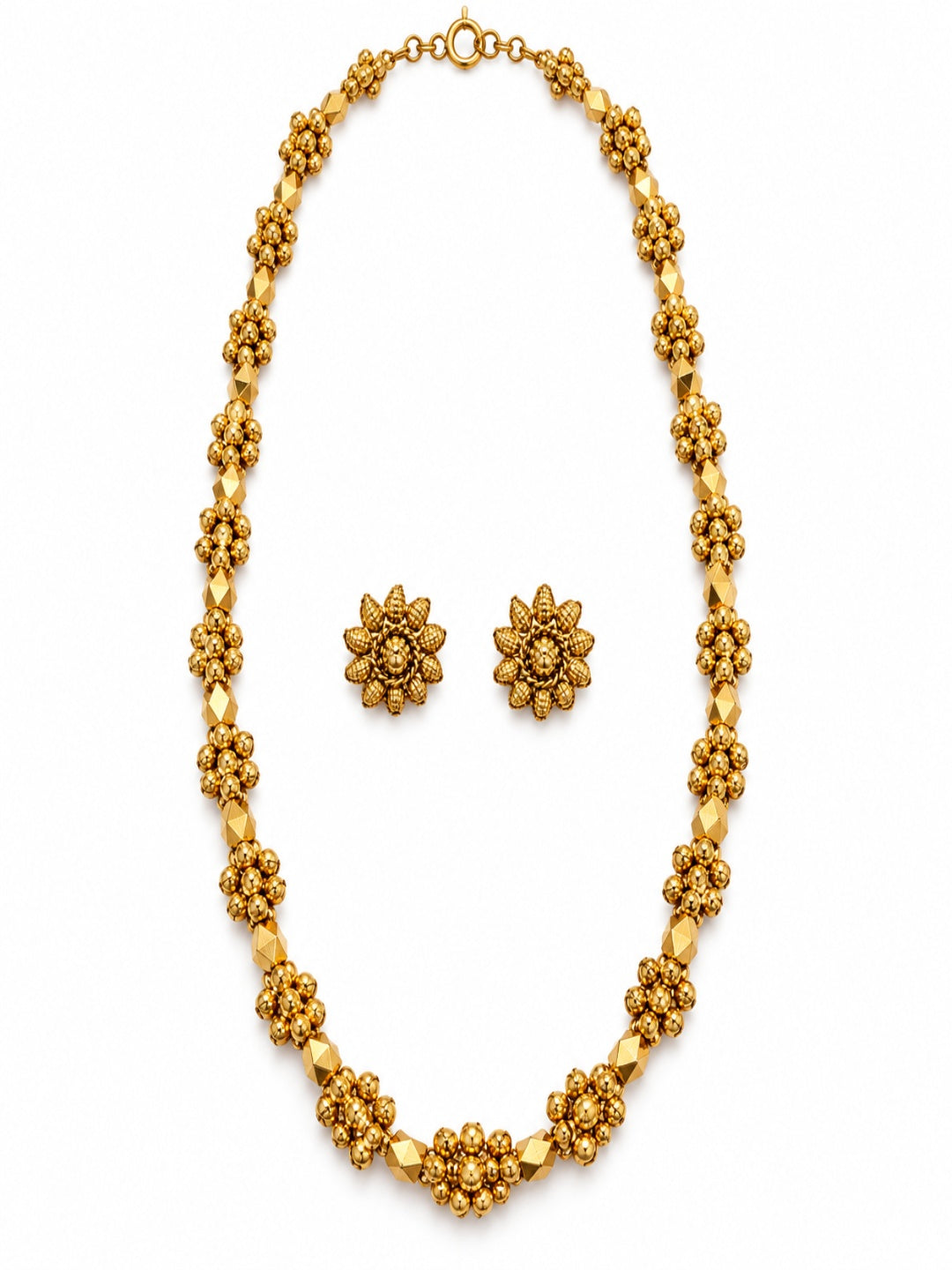 Swarique Kusumika Floral Necklace Set