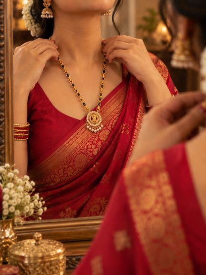 Swarique Lakshmi Ratna Temple Mangalsutra Necklace