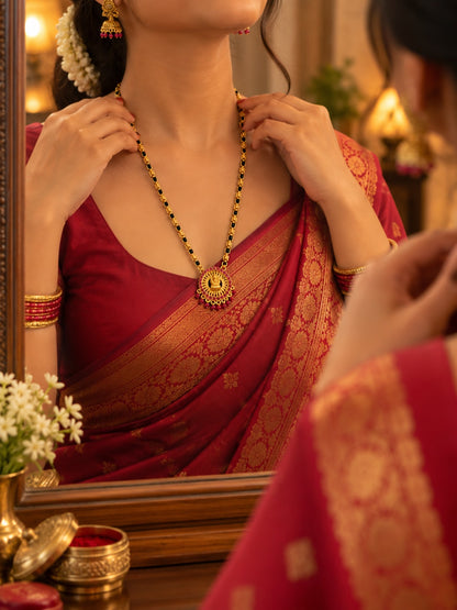 Swarique Lakshmi Ratna Temple Mangalsutra Necklace