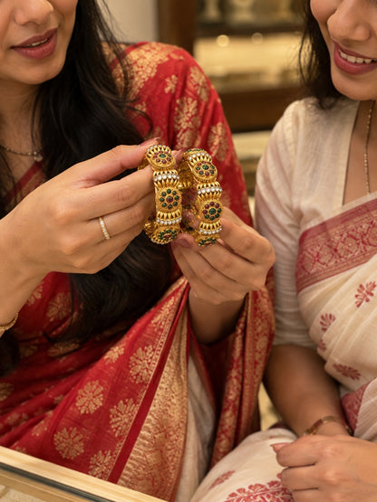 Swarique Rangoli Ratna Bangles (Set of 2)
