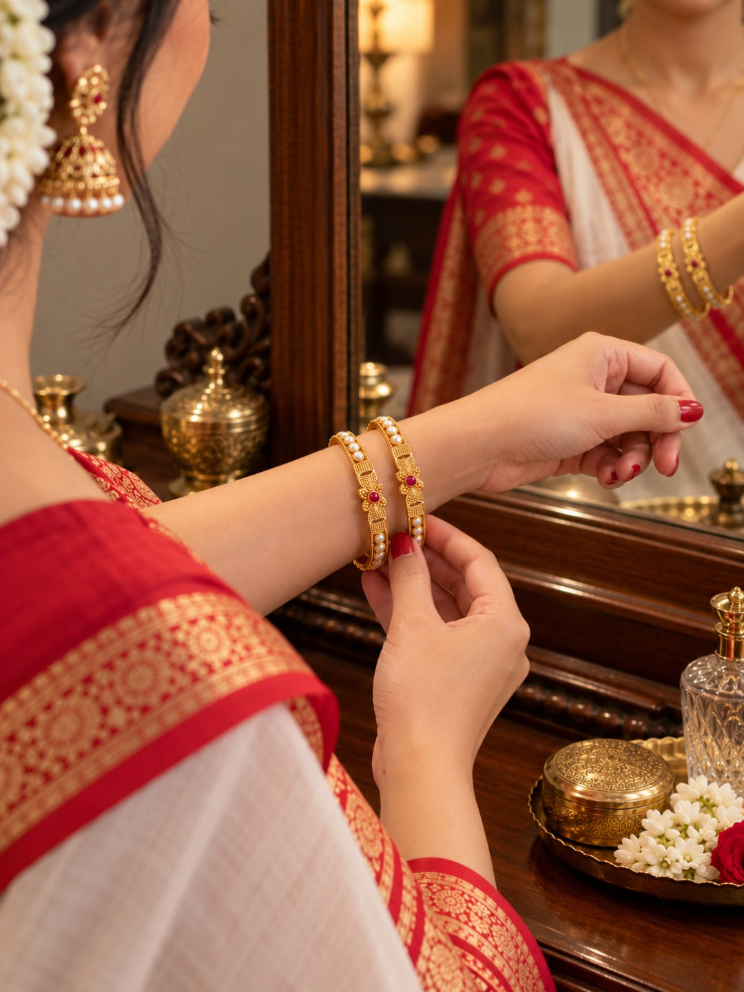 Swarique Varnika Pearl Bangles