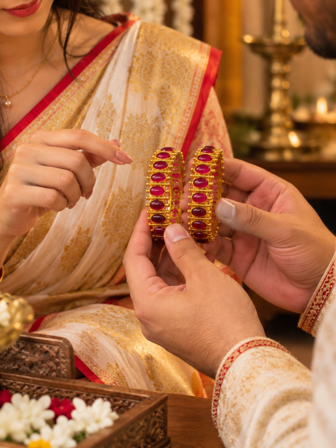 Swarique Tavishi Royal Heritage Bangles (2 Bangles)