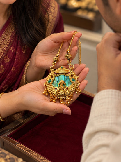 Swarique Sampada Lakshmi Necklace Set
