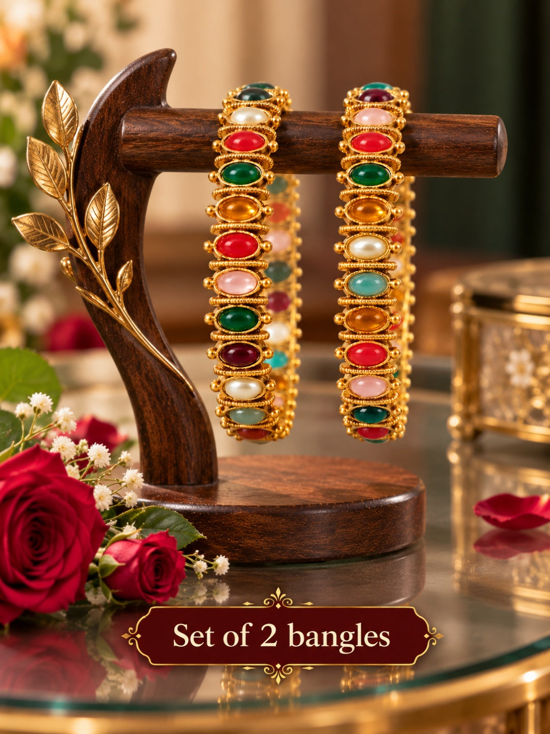 Swarique Tavishi Royal Heritage Bangles (2 Bangles)