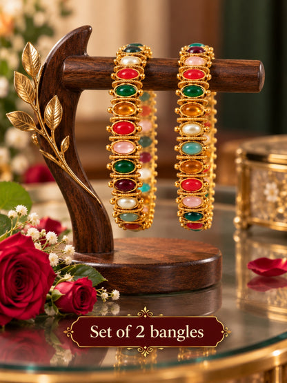Swarique Tavishi Royal Heritage Bangles (2 Bangles)