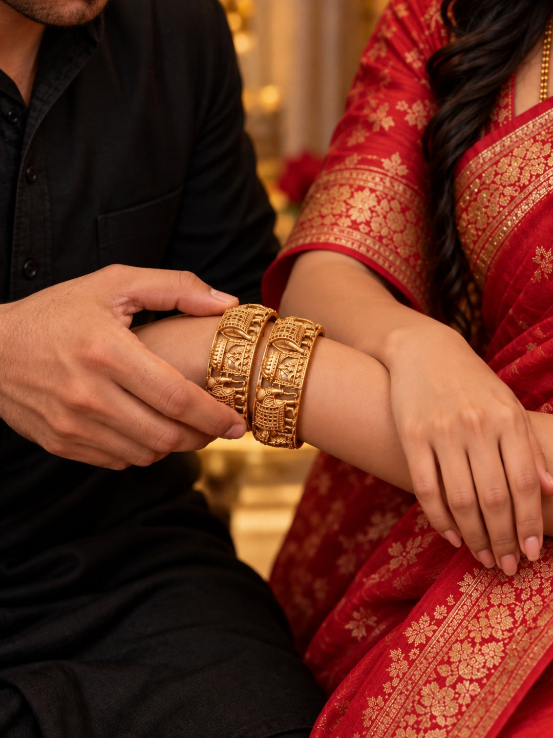 Swarique Gajraj Vaibhav Bangles (Set of 2)