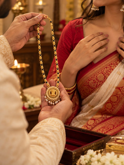 Swarique Lakshmi Ratna Temple Mangalsutra Necklace