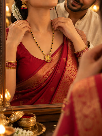 Swarique Lakshmi Ratna Temple Mangalsutra Necklace
