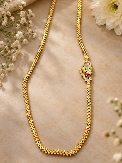 Swarique Madhulika Floral Mugappu MOP Chain
