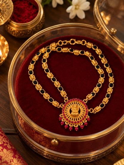 Swarique Lakshmi Ratna Temple Mangalsutra Necklace