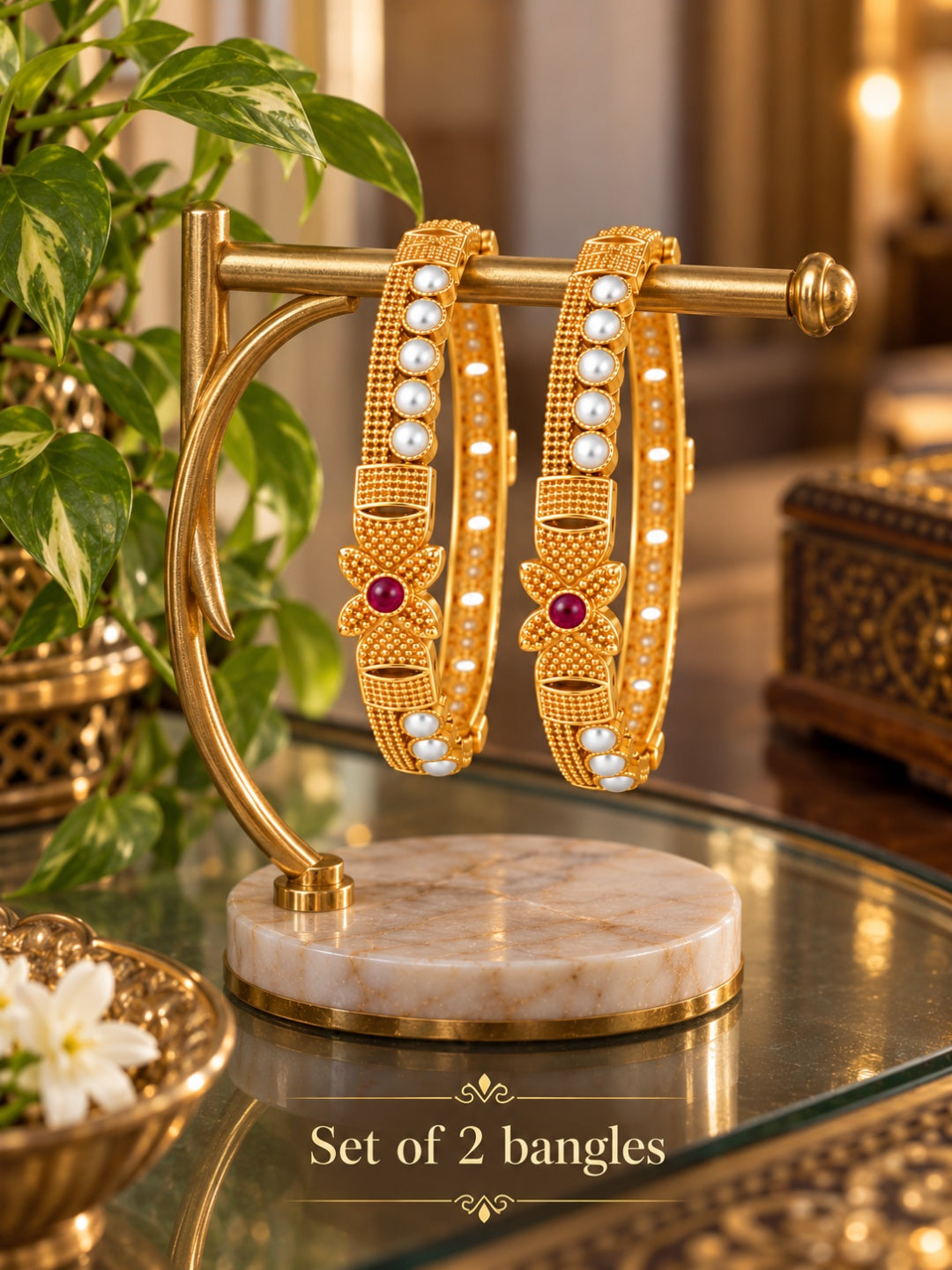 Swarique Varnika Pearl Bangles