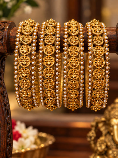 Swarique Vibha Lakshmi Moti Bangles (Set of 2)