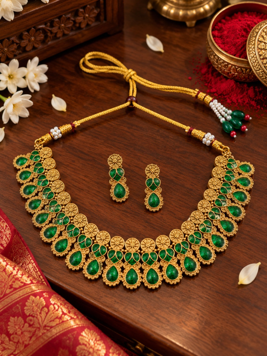 Swarique Vasudha Kundan Choker Set