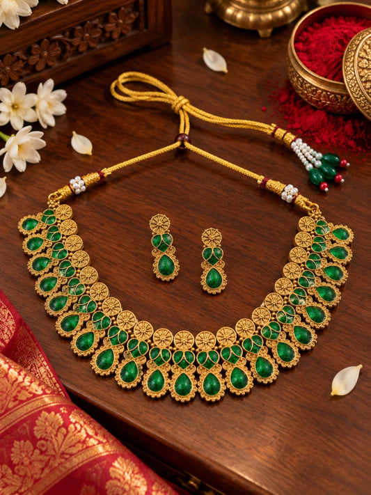Swarique Vasudha Kundan Choker Set