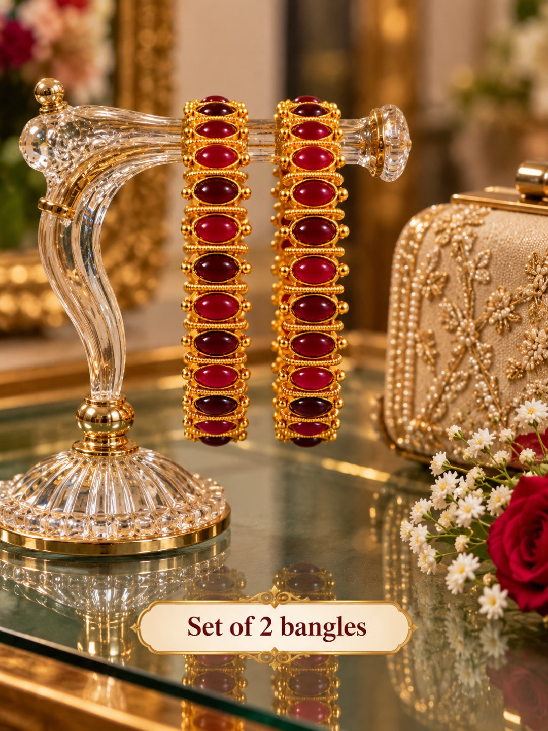 Swarique Tavishi Royal Heritage Bangles (2 Bangles)