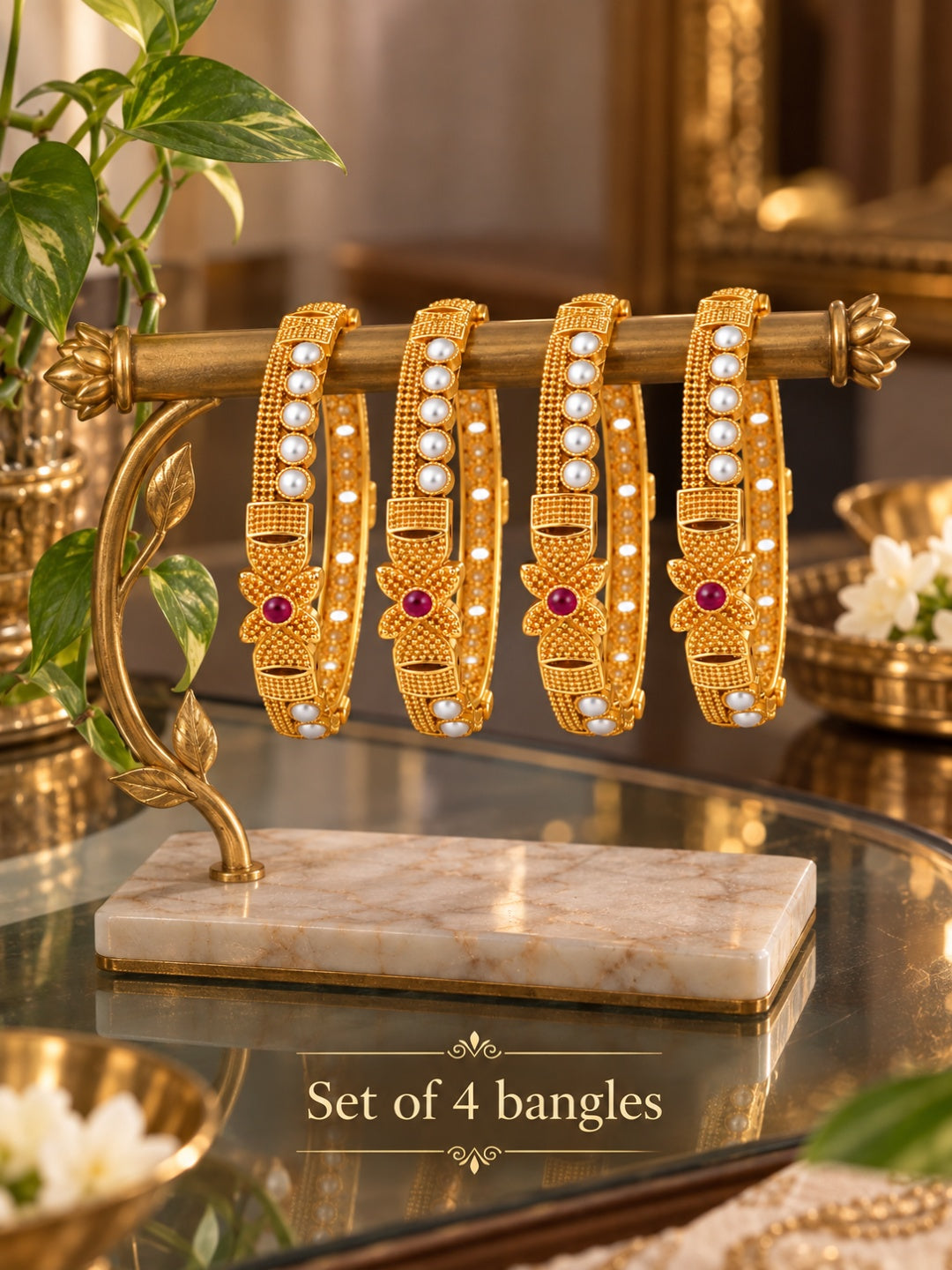 Swarique Varnika Pearl Bangles