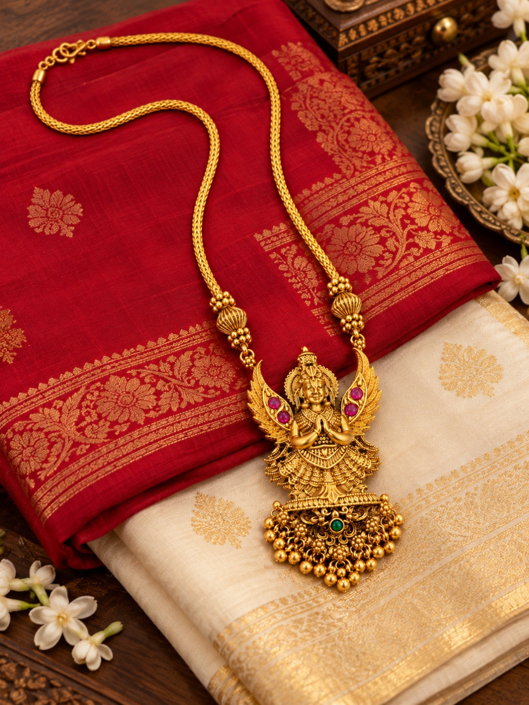 Swarique Suparna Temple Necklace Set