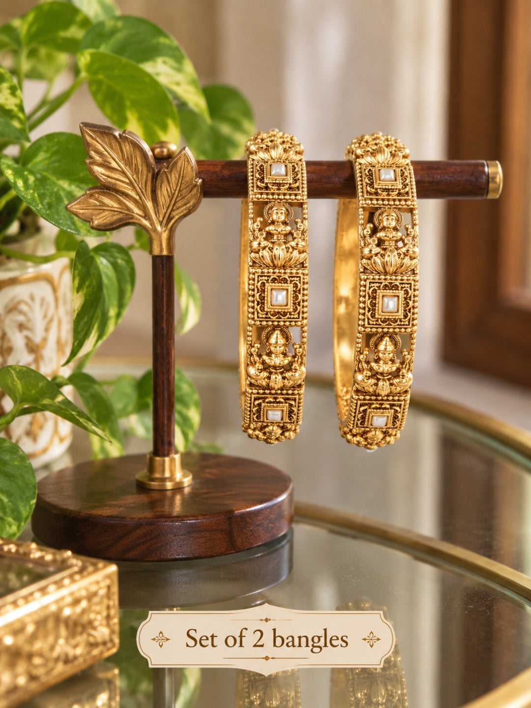 Swarique Lakshmi Prabha Heritage Bangles (2 Bangles)
