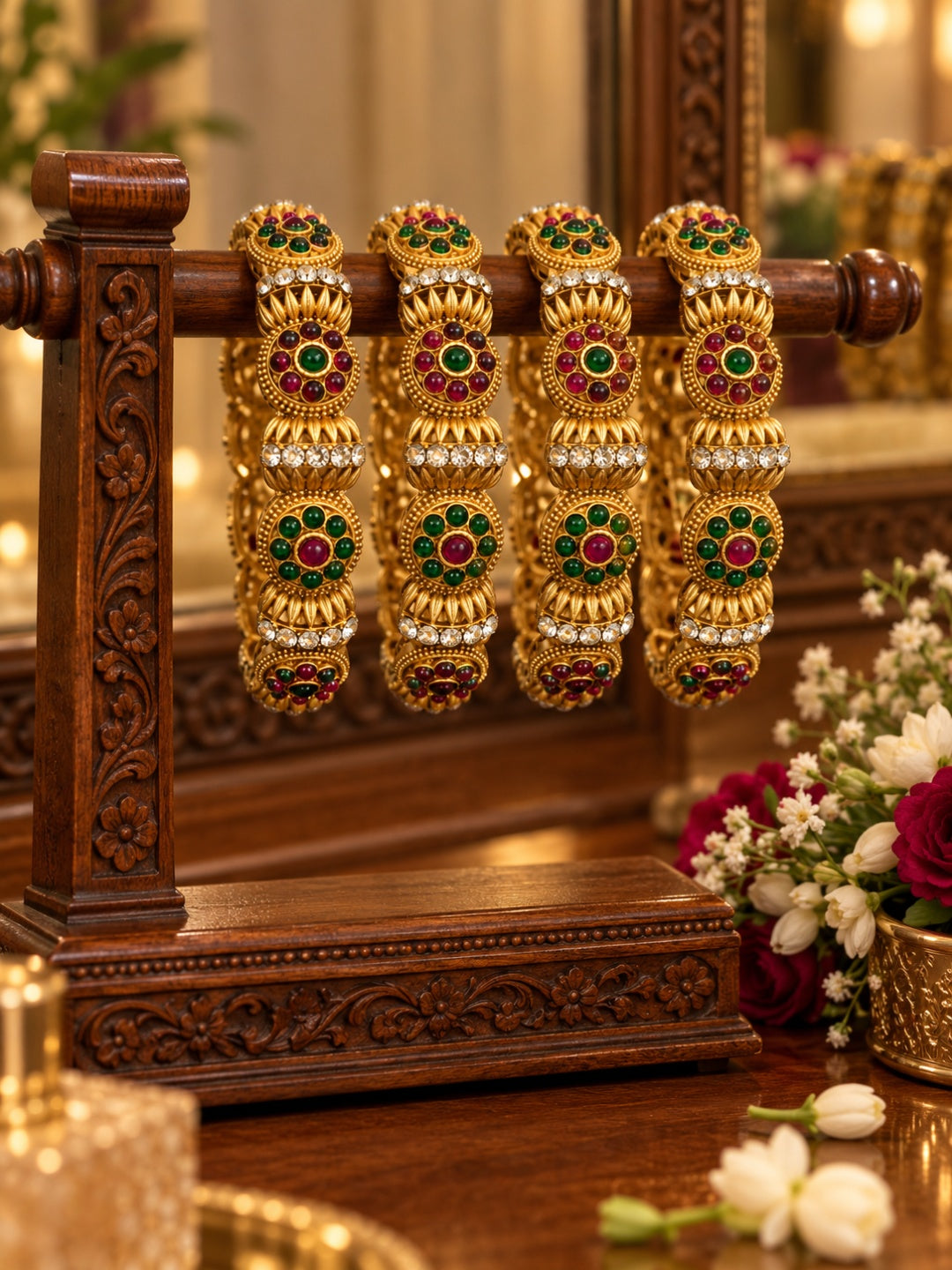 Swarique Rangoli Ratna Bangles (Set of 2)