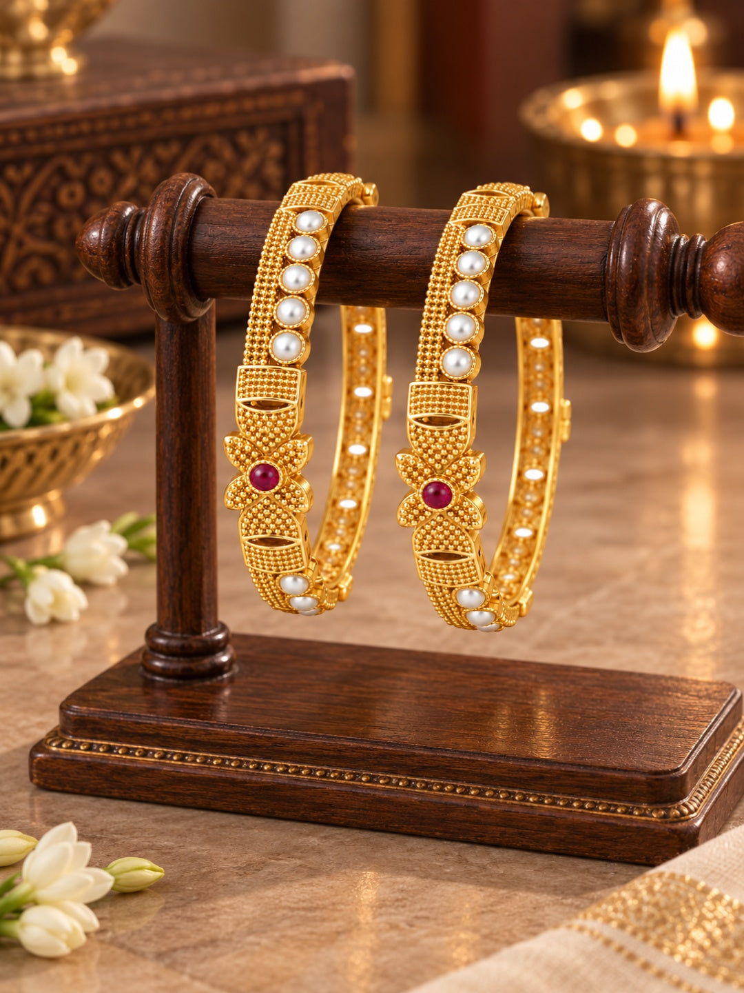 Swarique Varnika Pearl Bangles