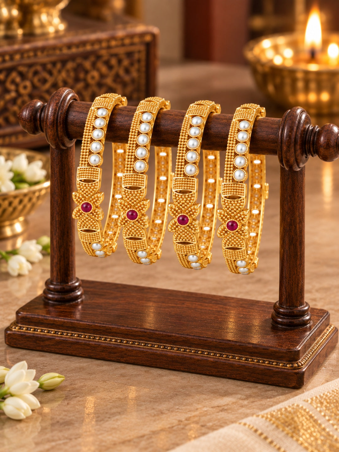 Swarique Varnika Pearl Bangles